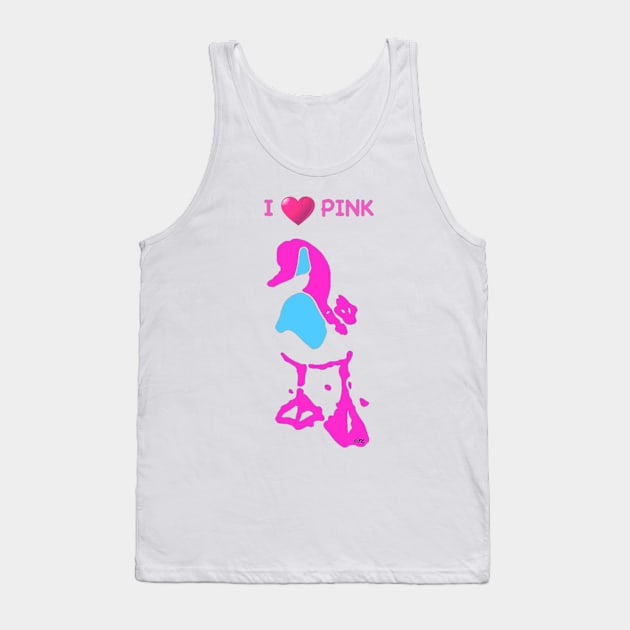 I LOVE PINK Tank Top by TONYARTIST